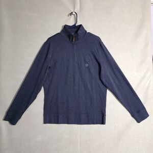 NWT Biltmore Mens Navy 1/4 Zip Pullover Sweatshirt Size Medium